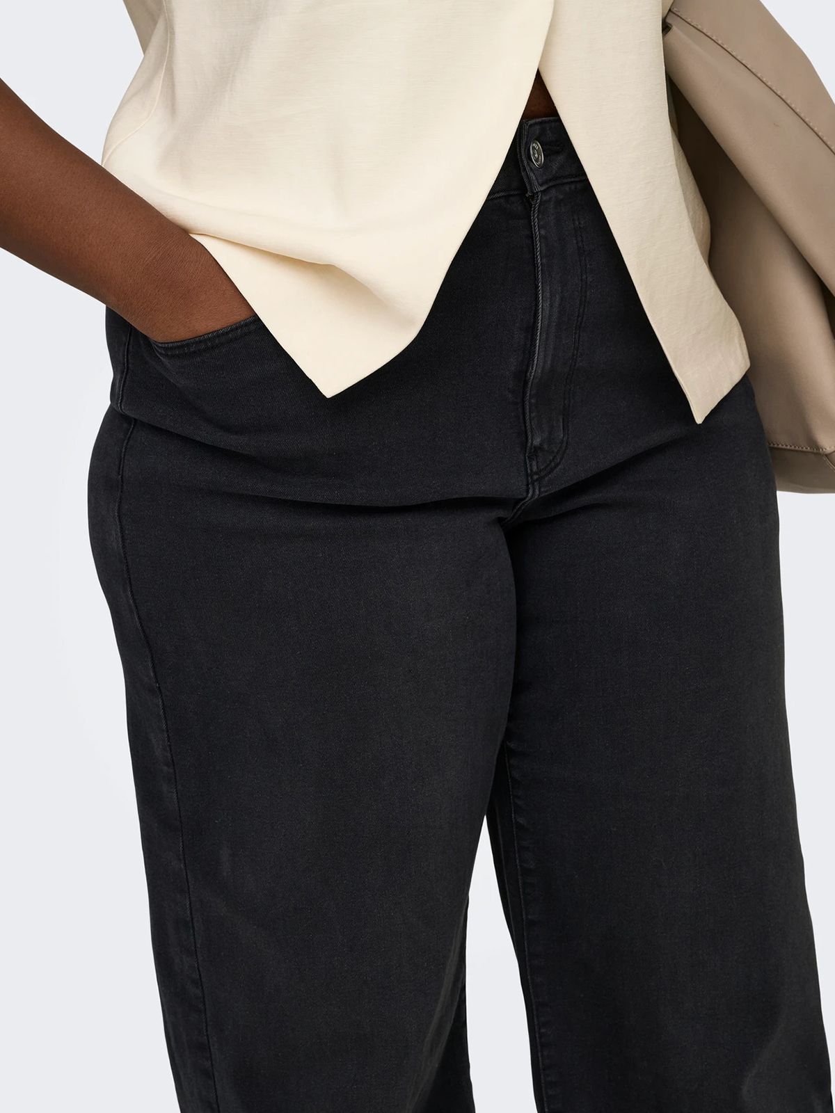 Carmadison high waist wide leg fit jeans