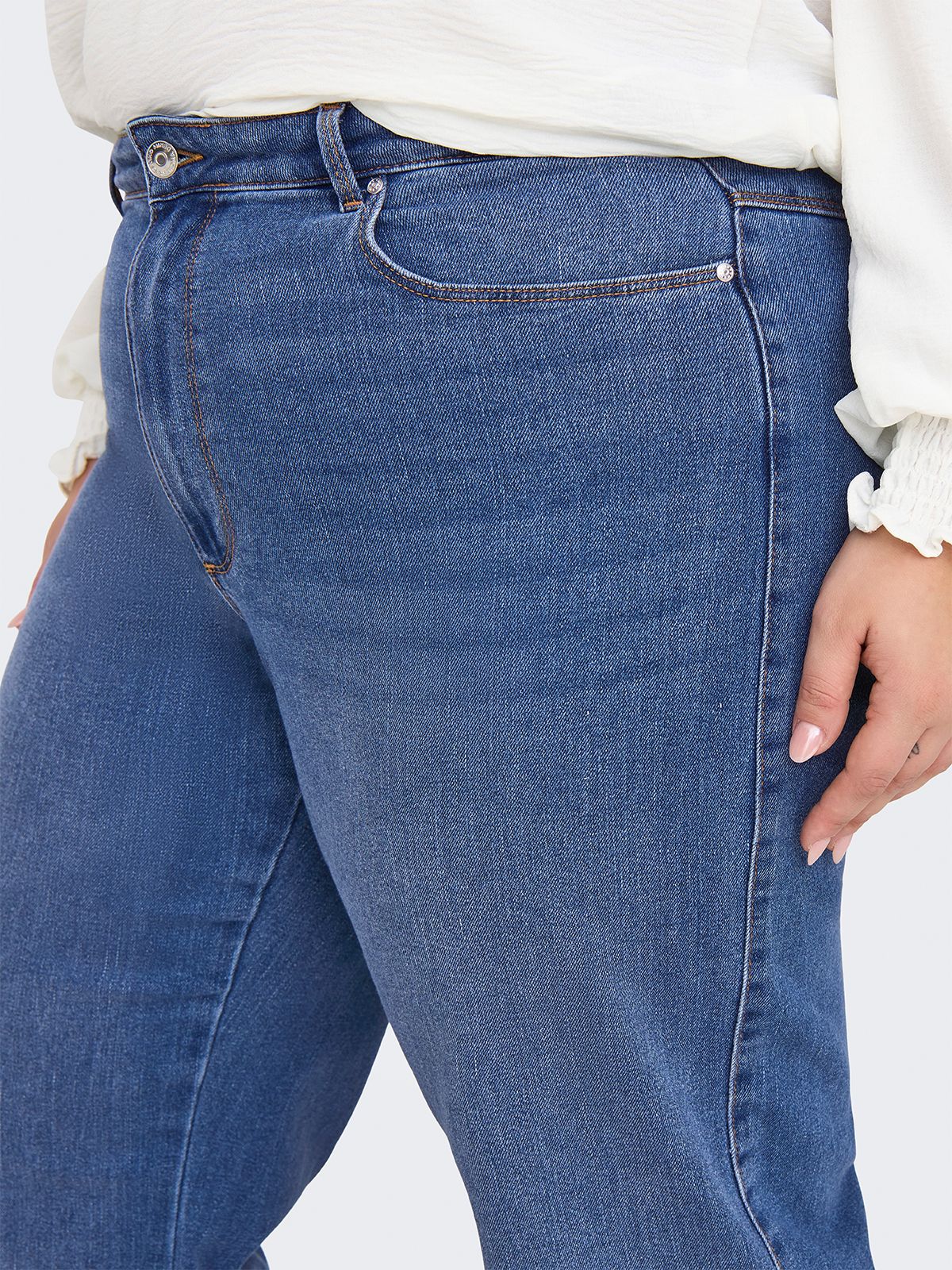 Carsnow high waist wide leg fit jeans