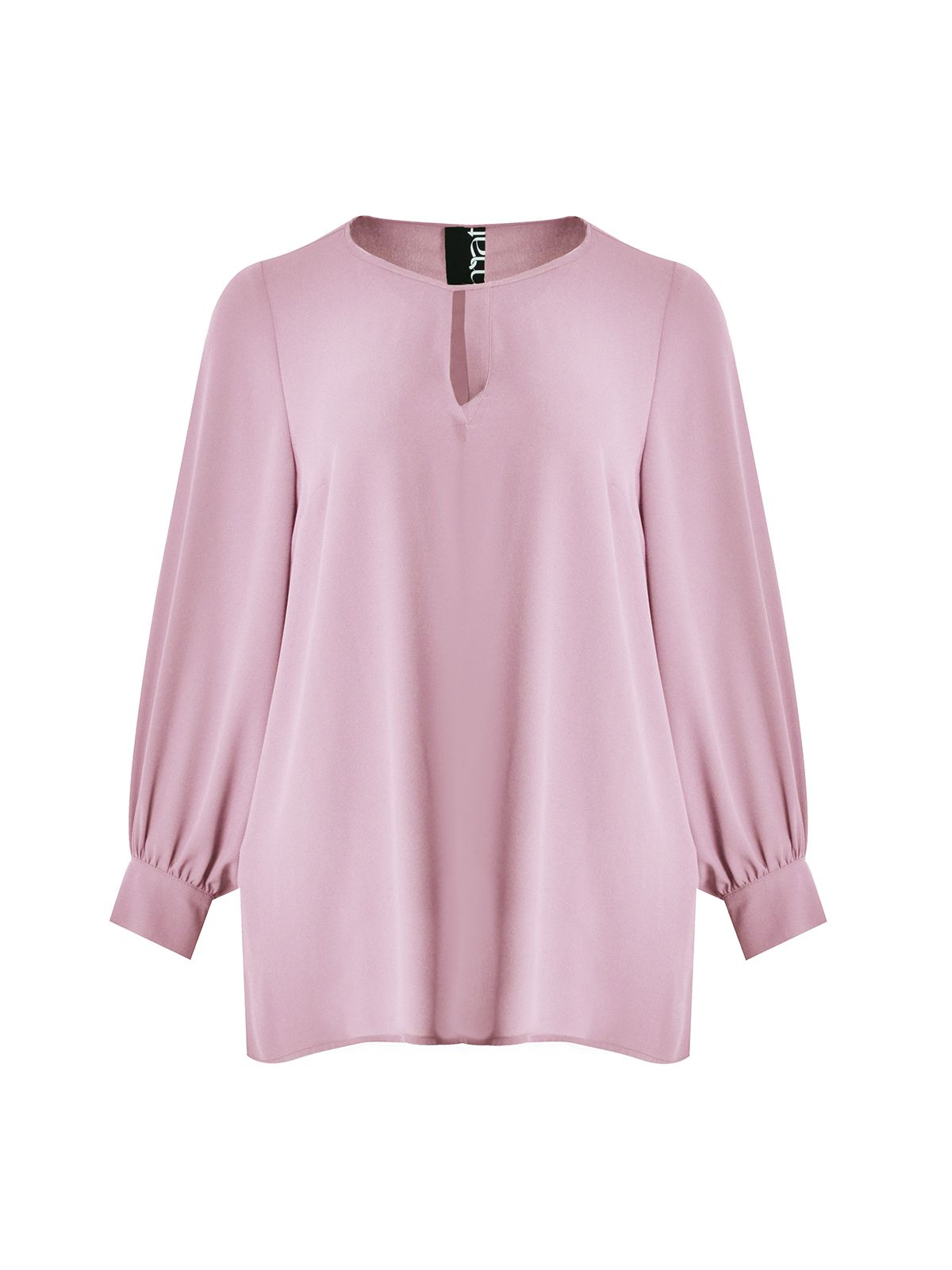 Chiffon blouse with subtle keyhole design