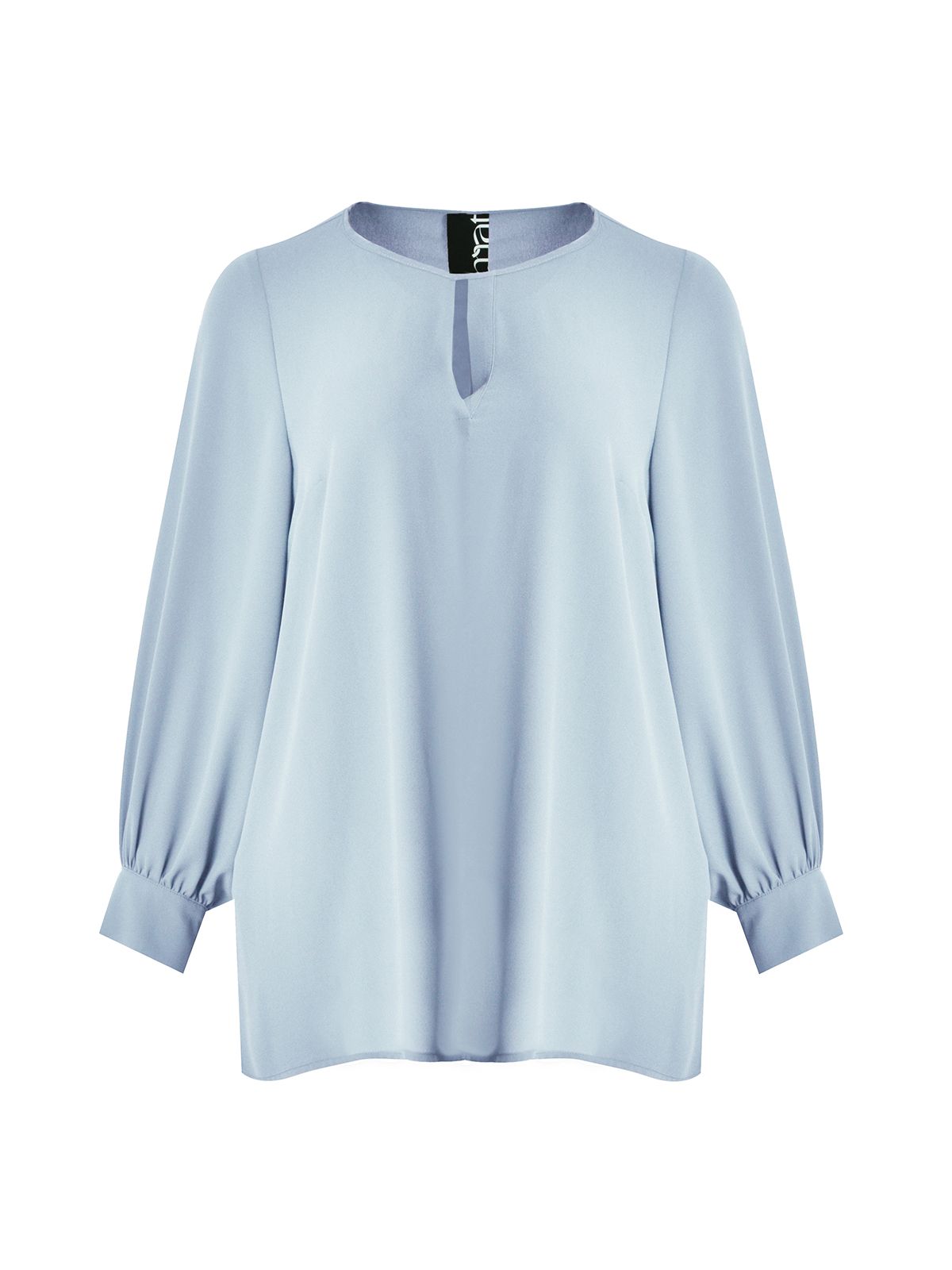 Chiffon blouse with subtle keyhole design