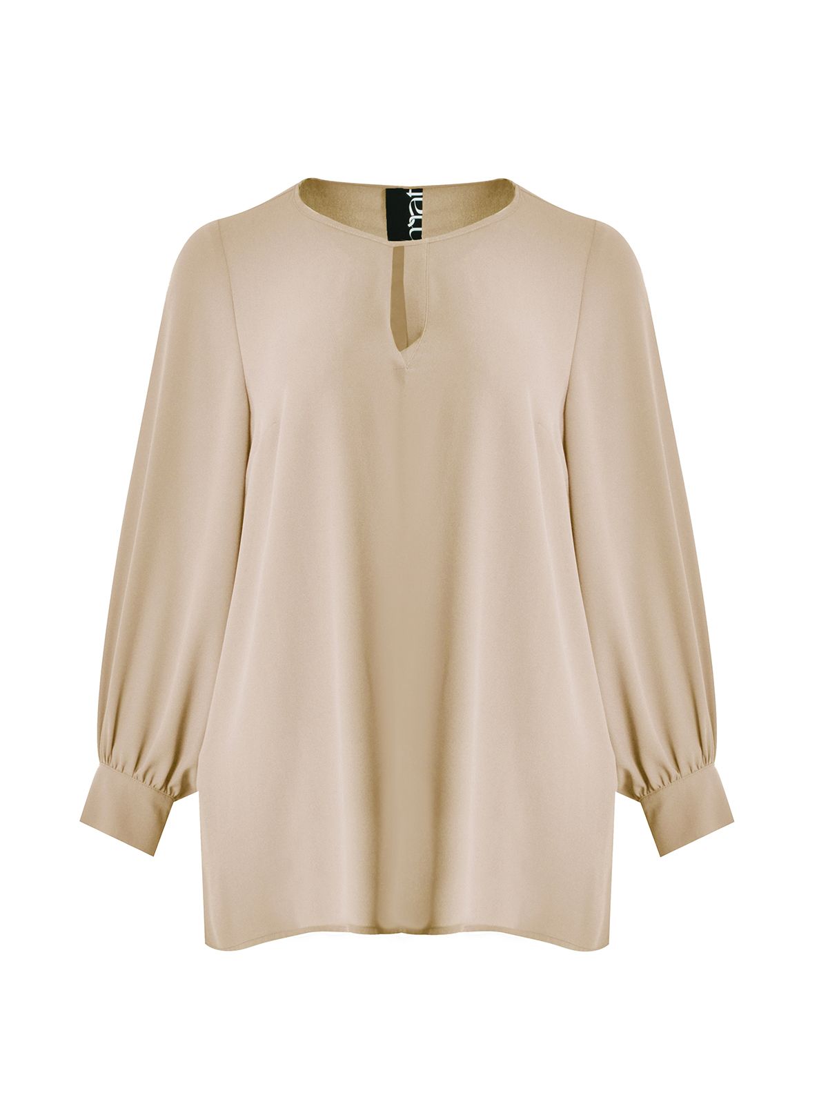 Chiffon blouse with subtle keyhole design
