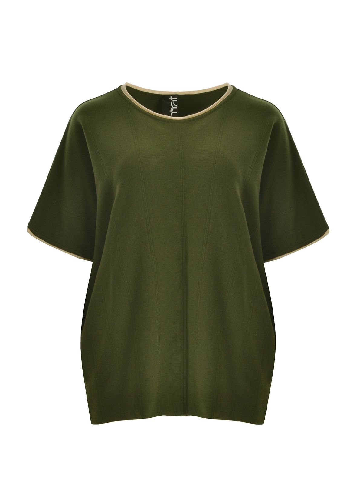 Mat Fashion Contrast trim knit jumper Green