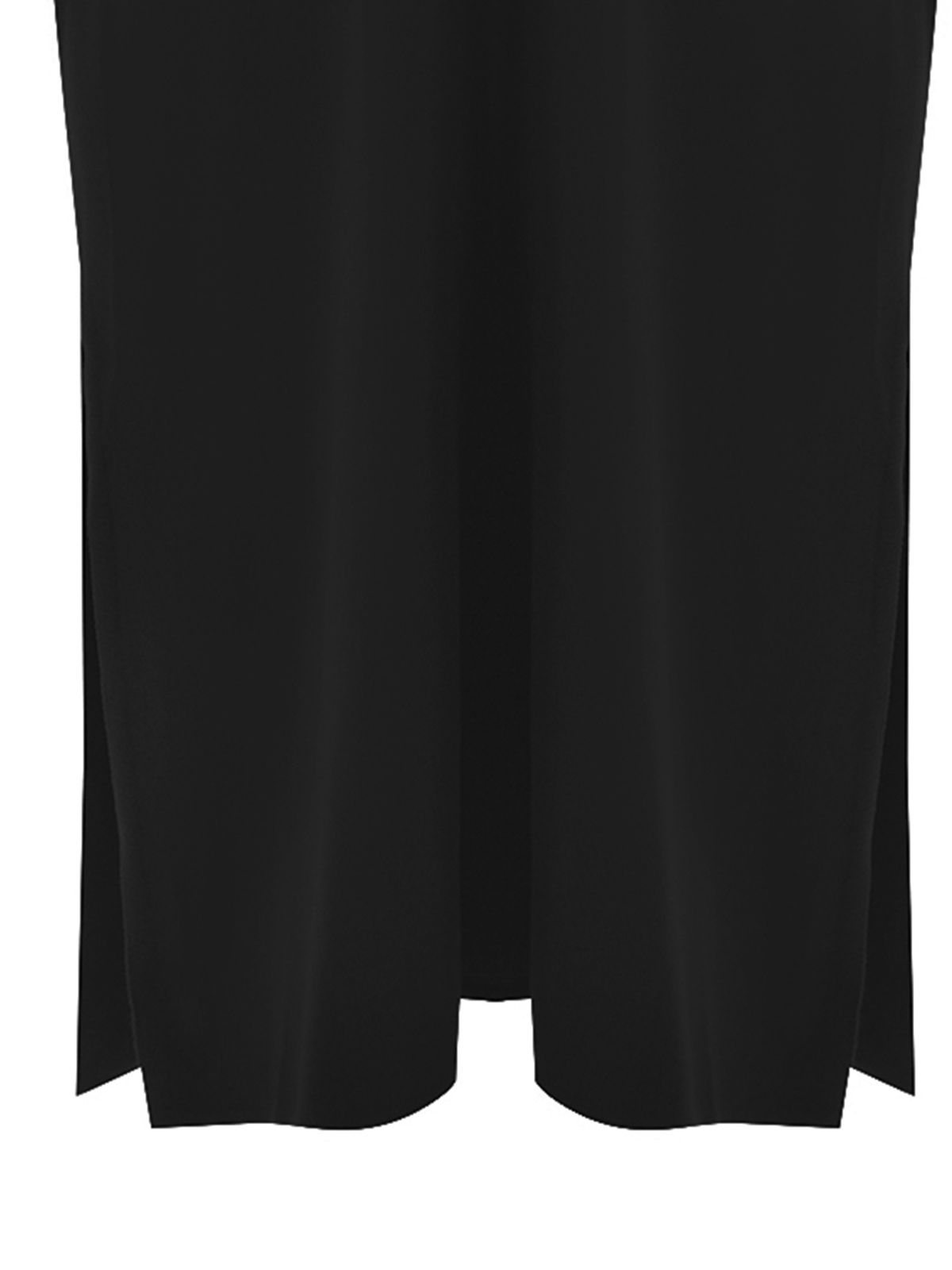 Contrast trim knit tunic