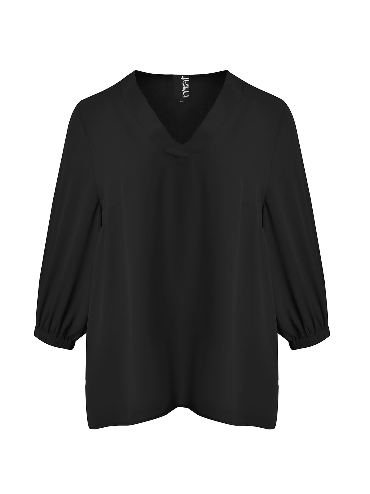Crepe V-neck blouse