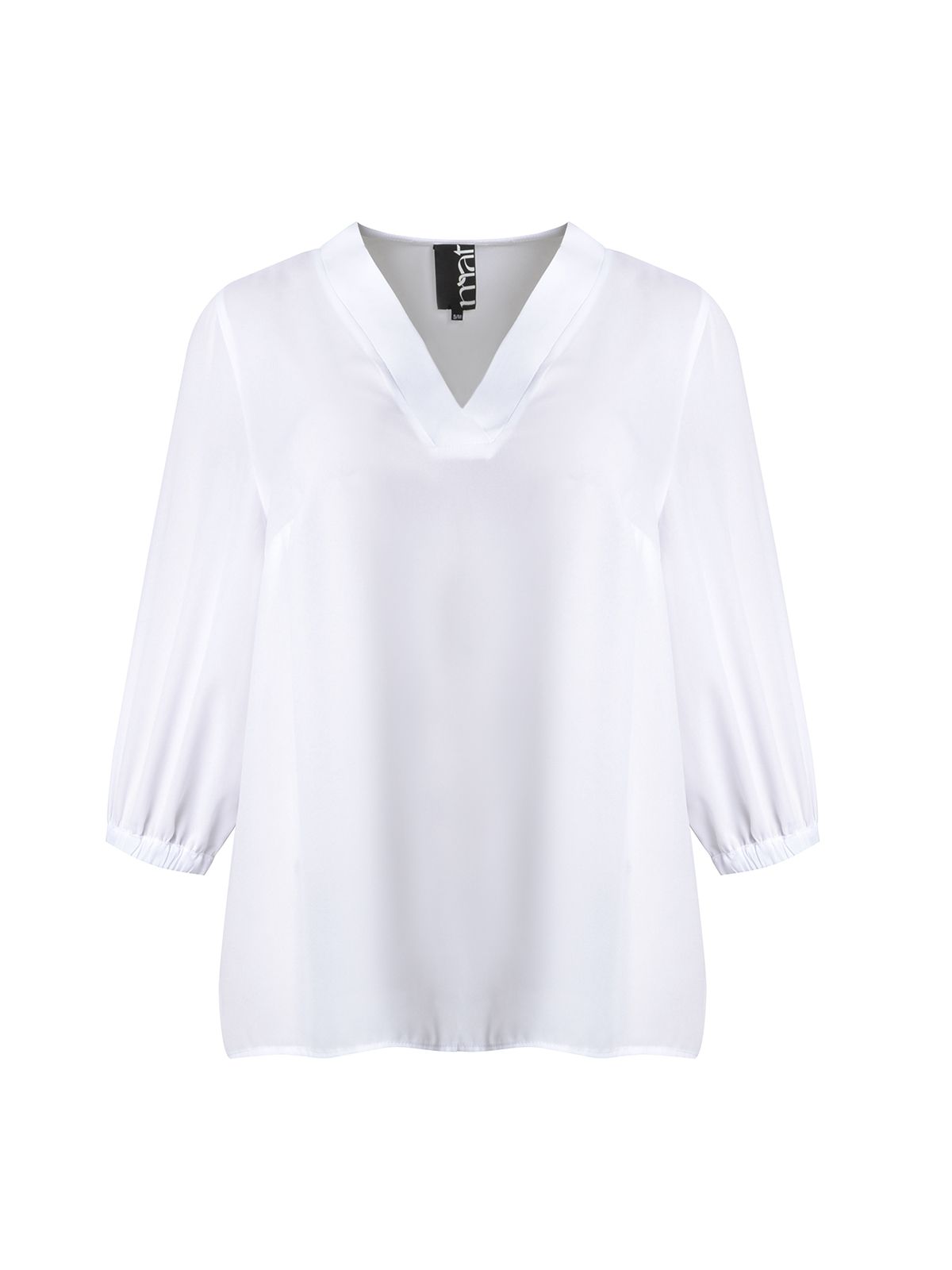 Crepe V-neck blouse