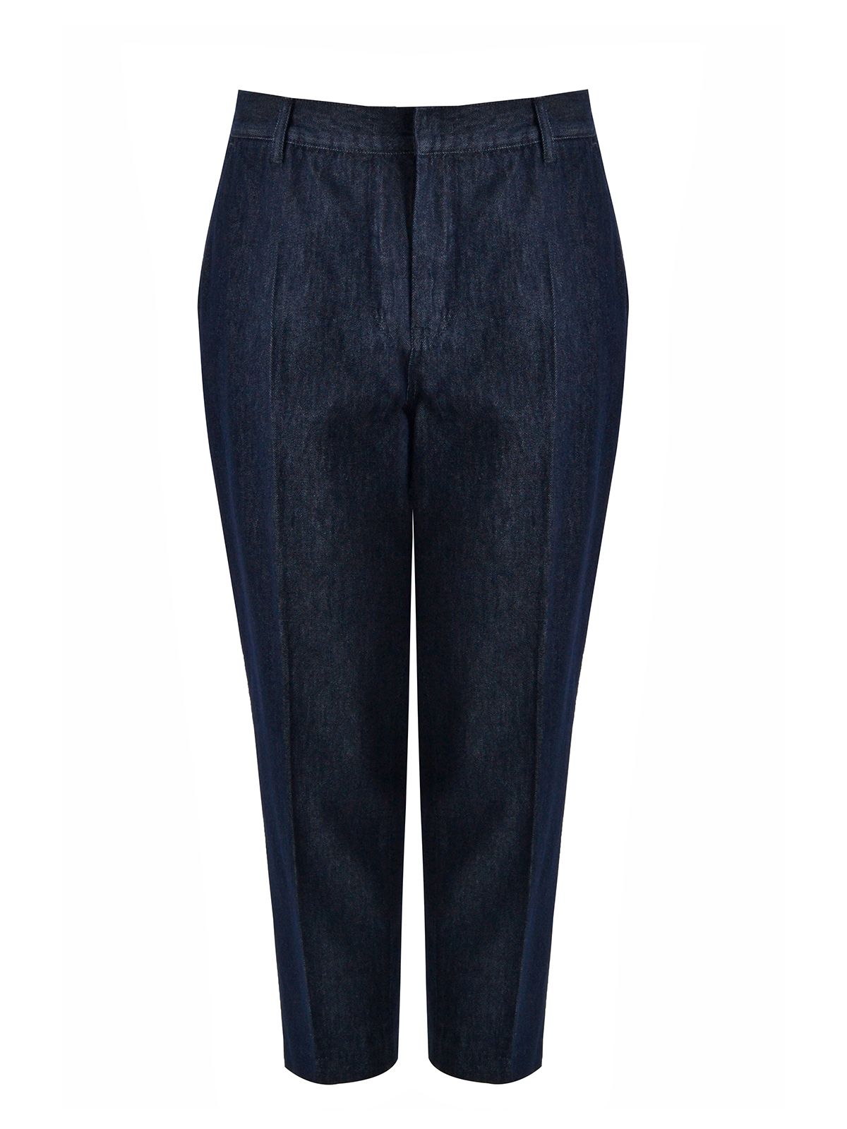 Mat Fashion Dark blue cotton cigarette jeans Blue