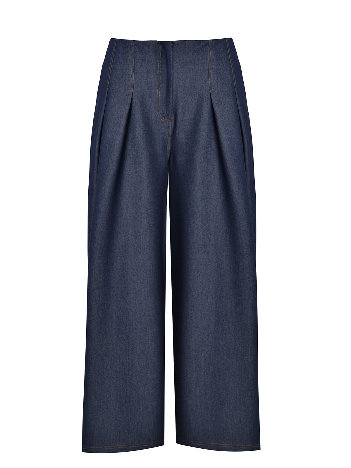 Denim palazzo pants