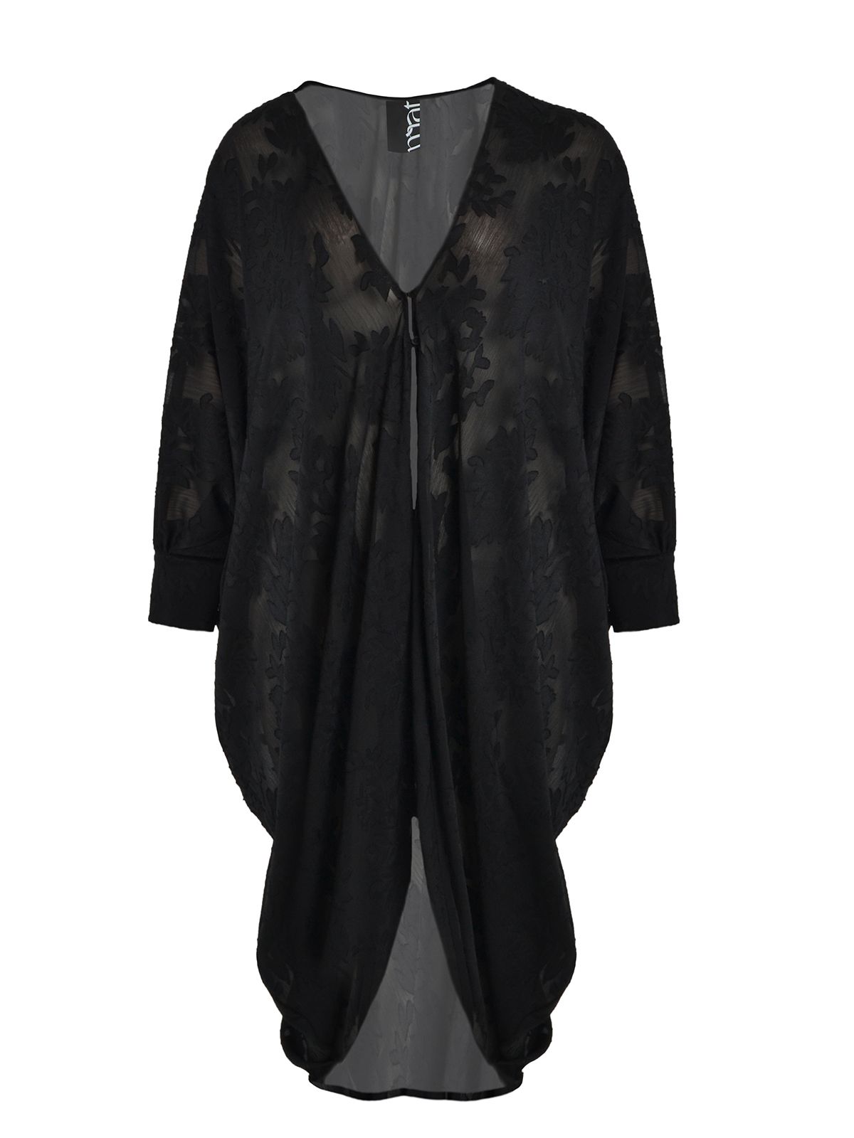 Draped floral tunic dress
