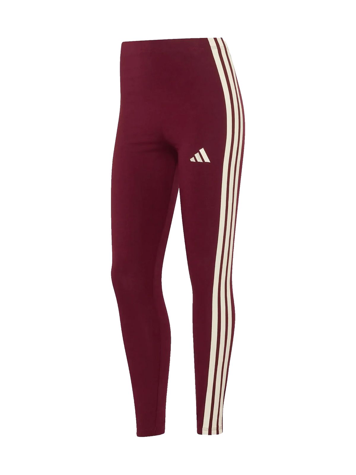 Adidas Κολάν Essentials 3-Stripes Cotton Leggings Κοκκινο