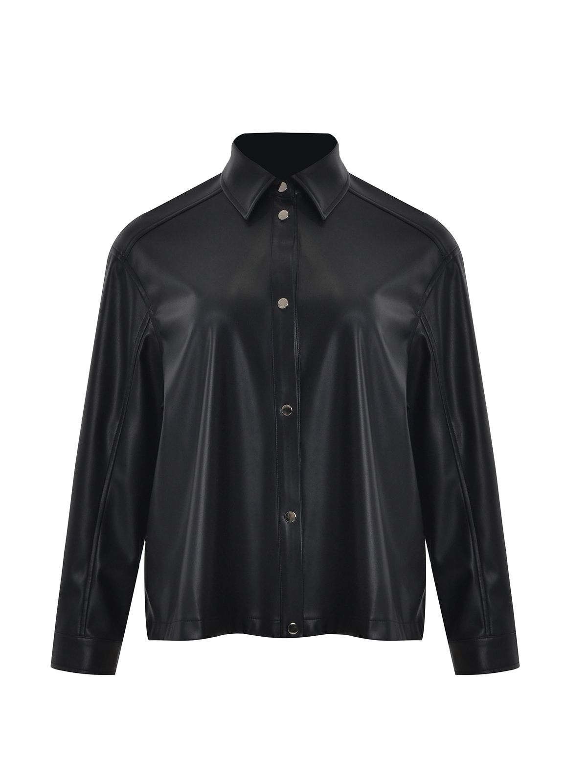 Mat Fashion Overshirt δερματίνη Μαυρο