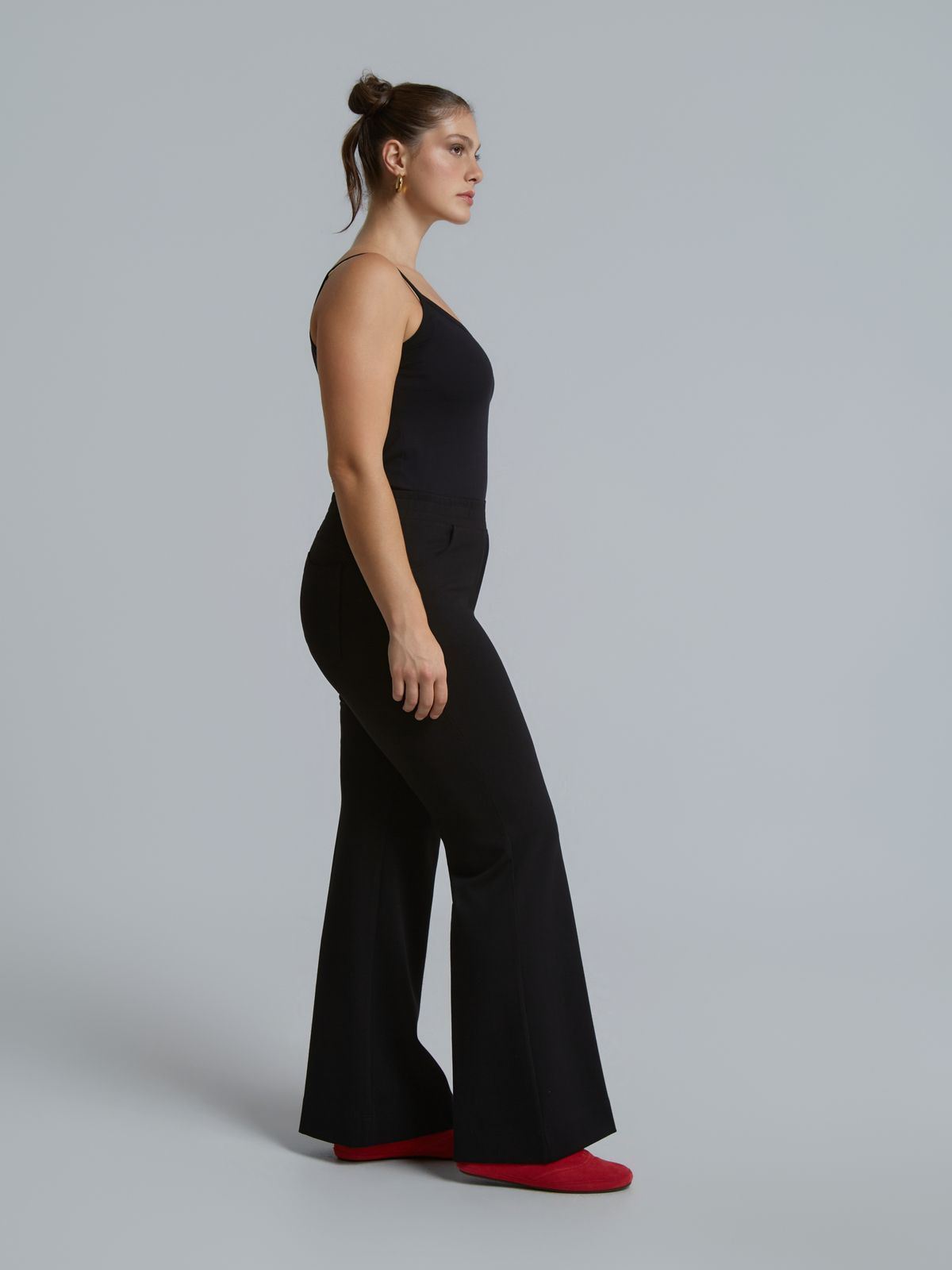 Flare fit stretch pants