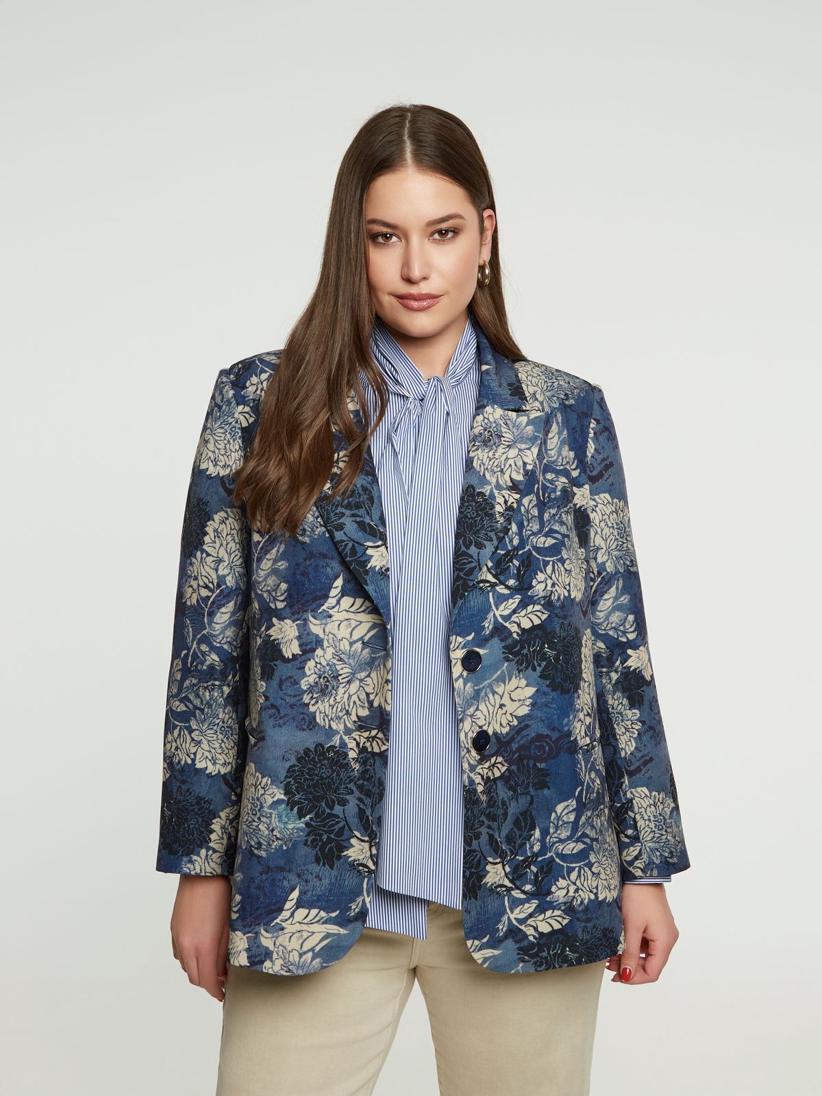 Floral tailored blazer