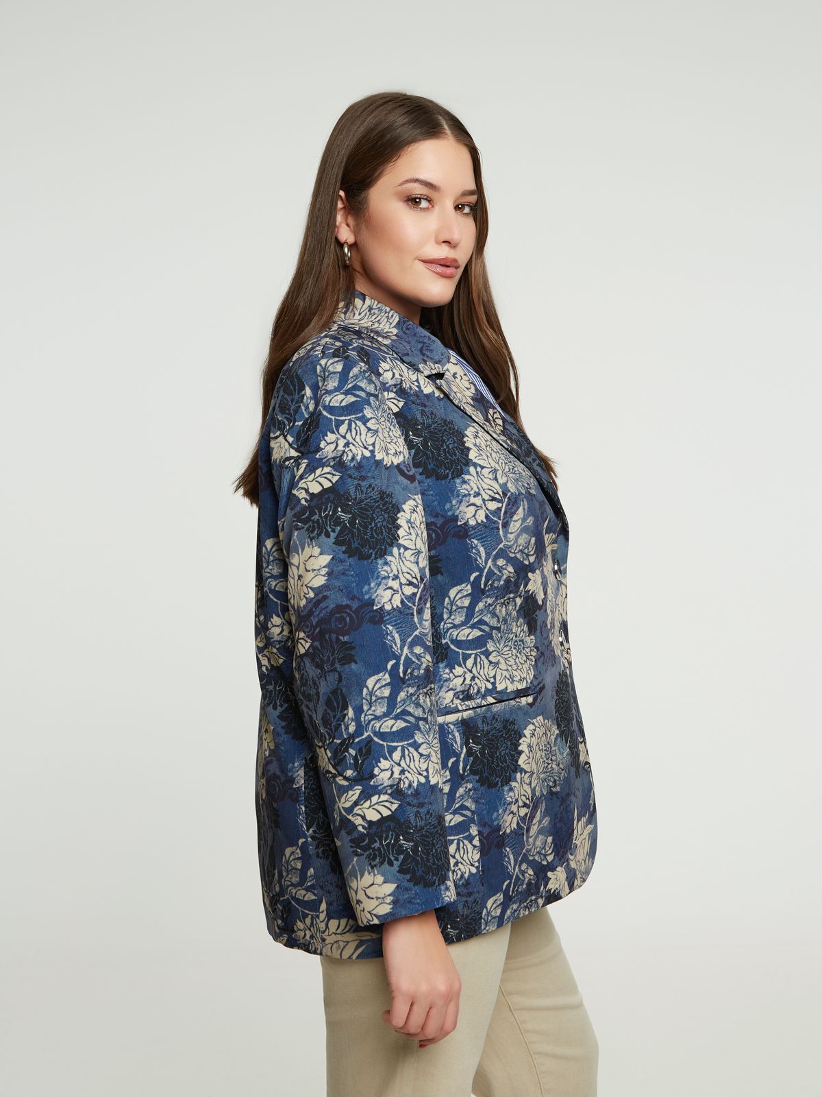 Floral tailored blazer
