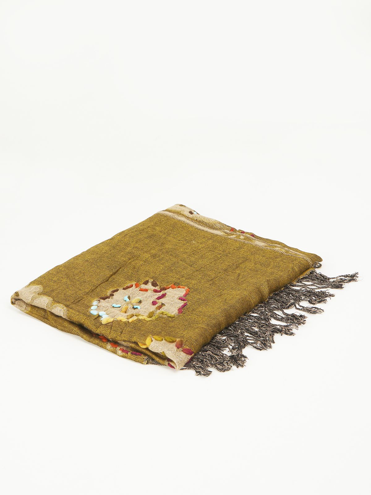 Floral viscose scarf