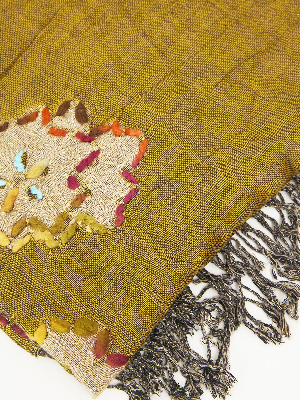Floral viscose scarf