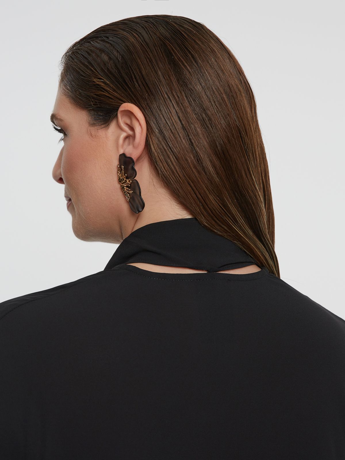 Flowing V-neck blouse