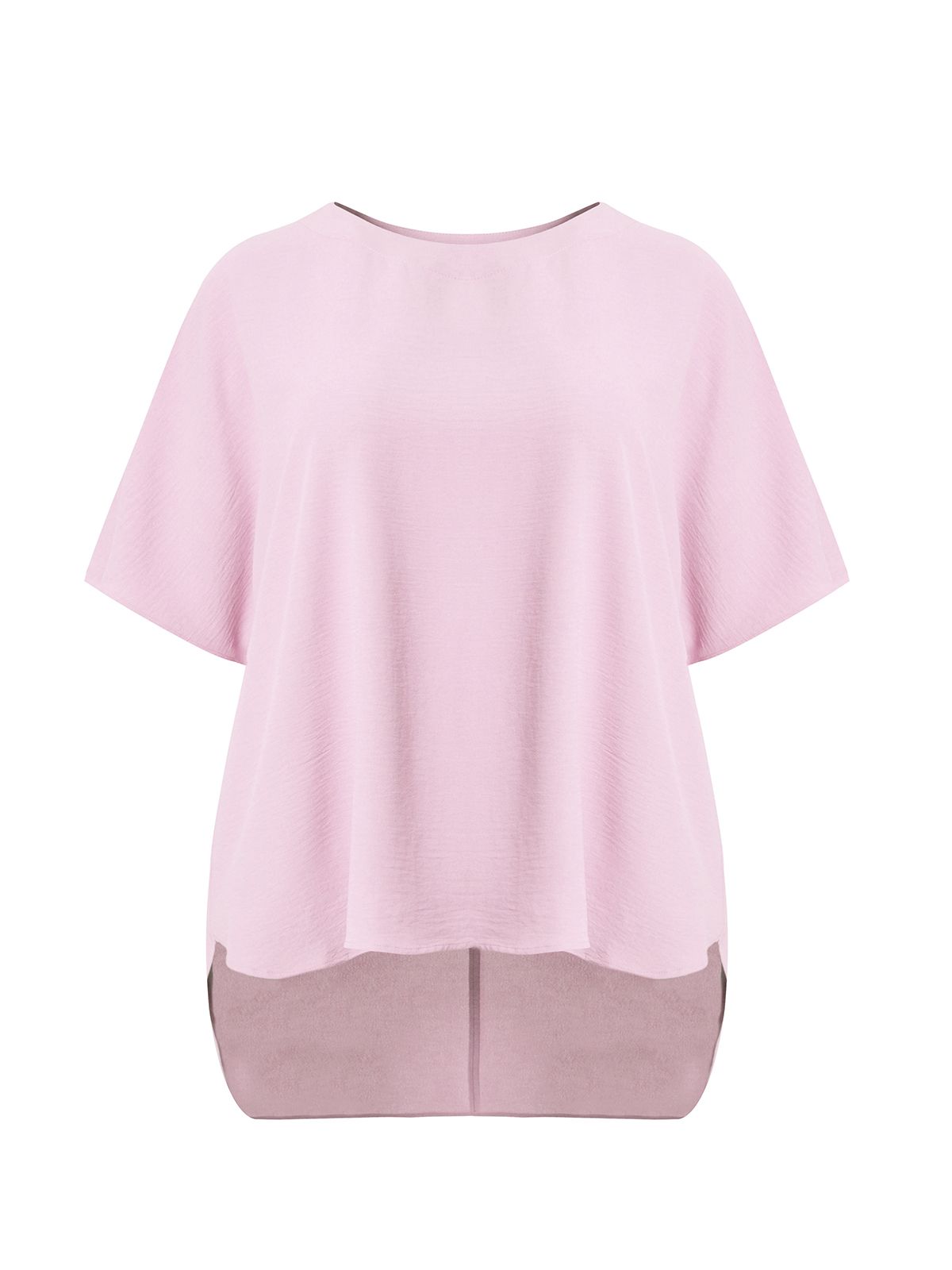 Flowy short-sleeve blouse