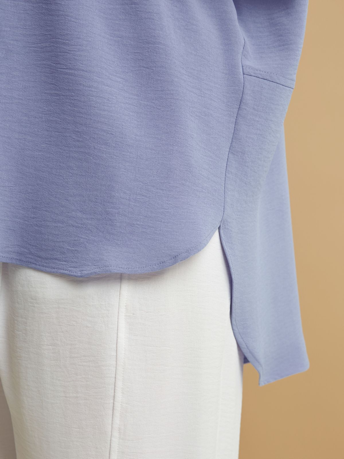 Flowy short-sleeve blouse