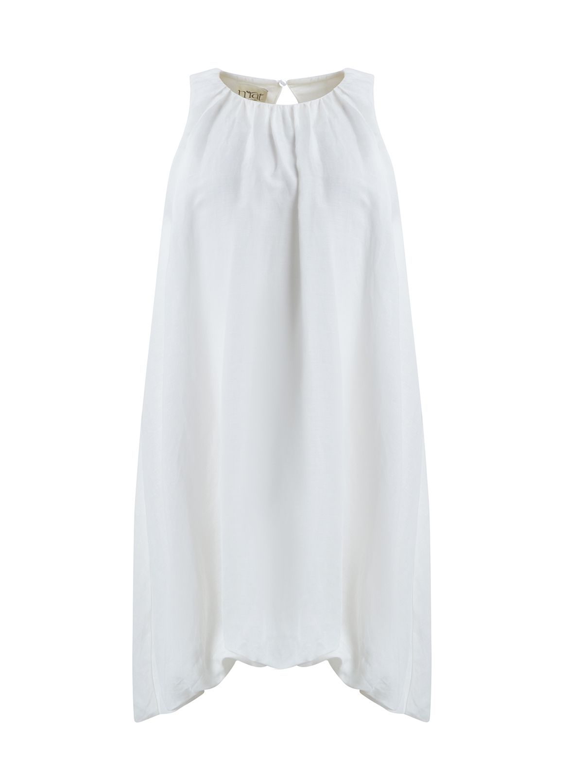Viscose/linen sleeveless dress