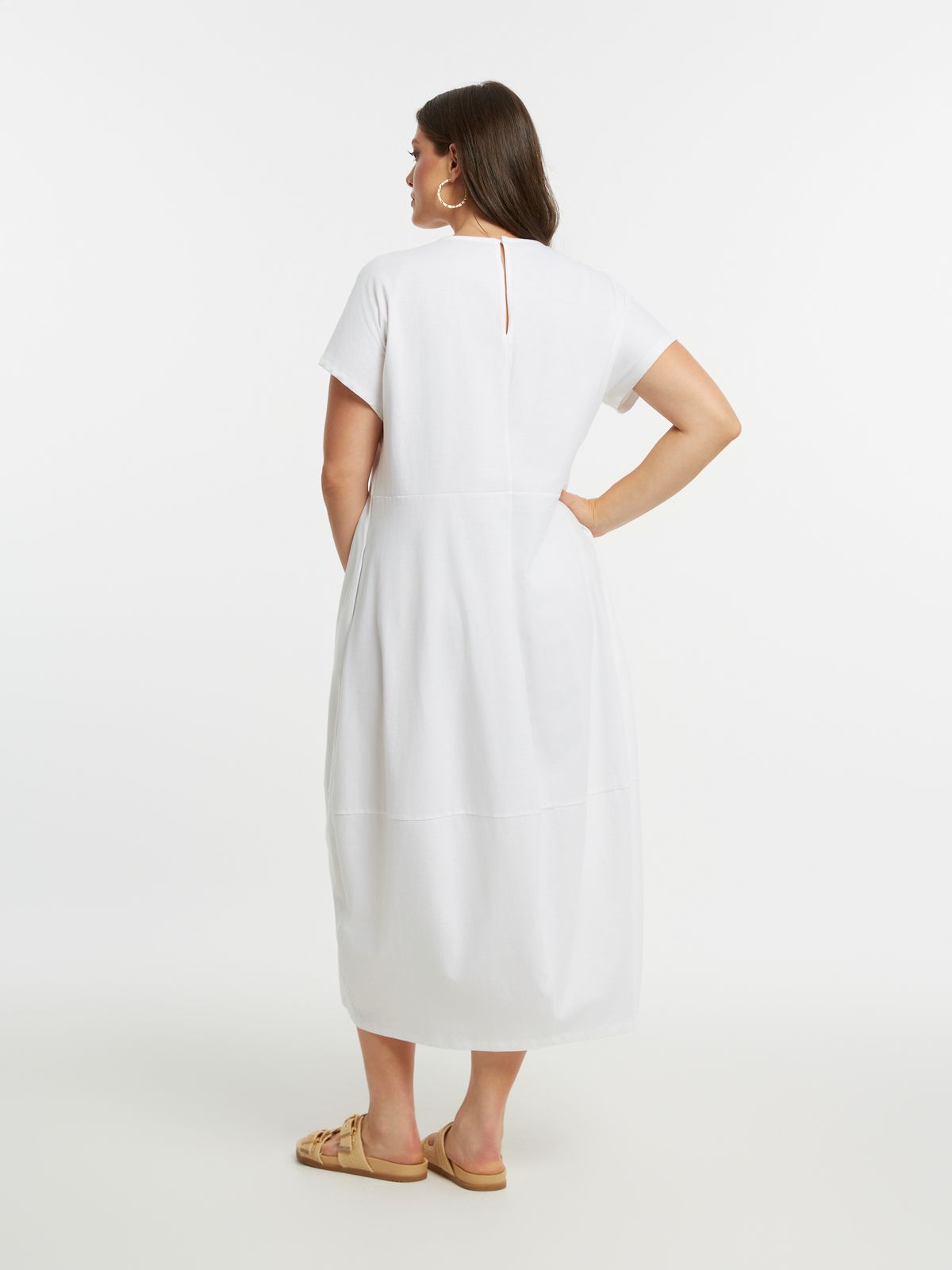 Short-sleeve cotton dress