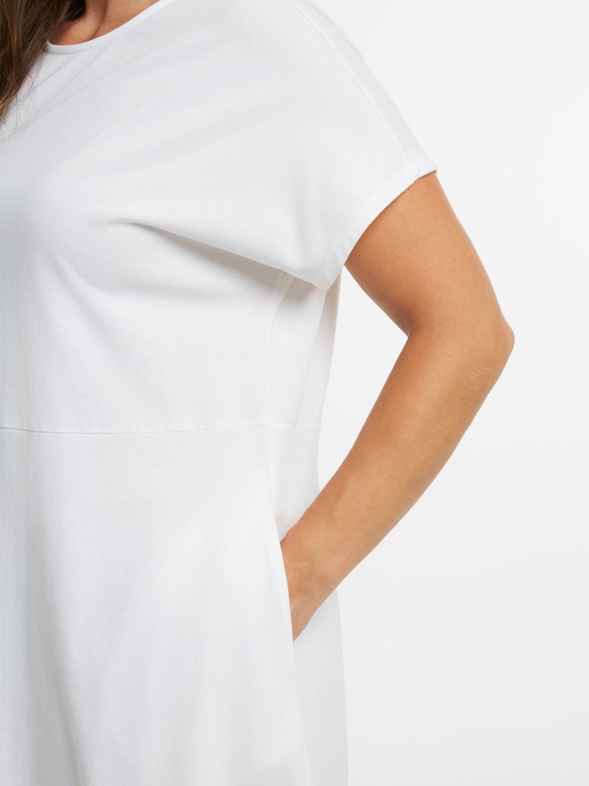 Short-sleeve cotton dress