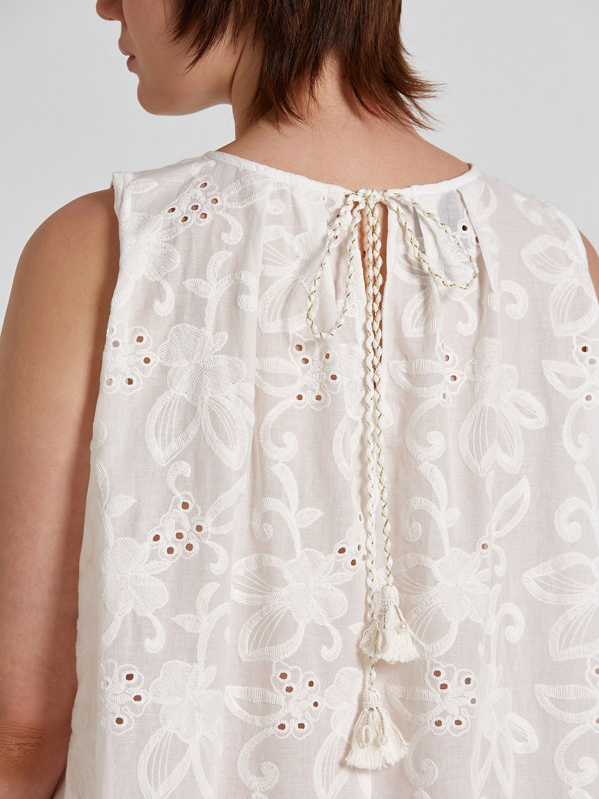Broderie anglaise cotton dress