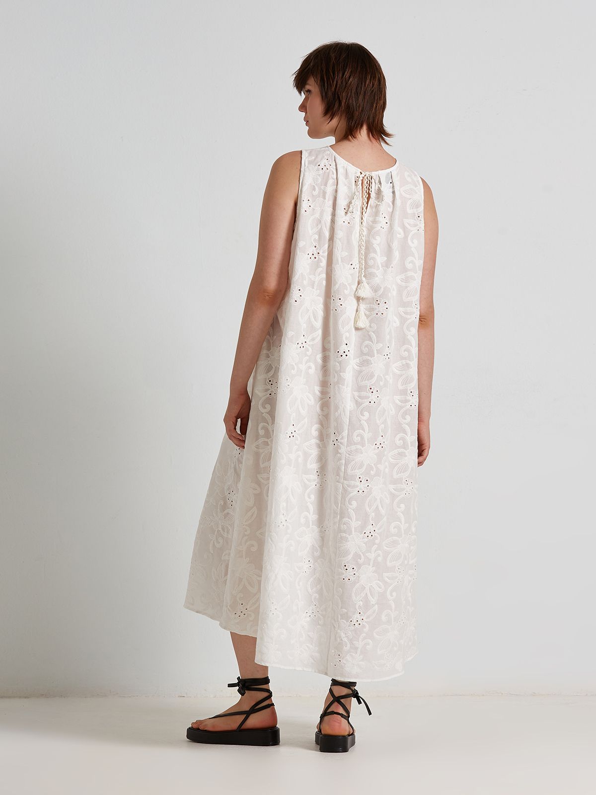 Broderie anglaise cotton dress