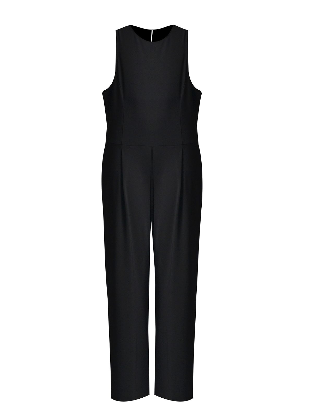Sleeveless black jumpsuit