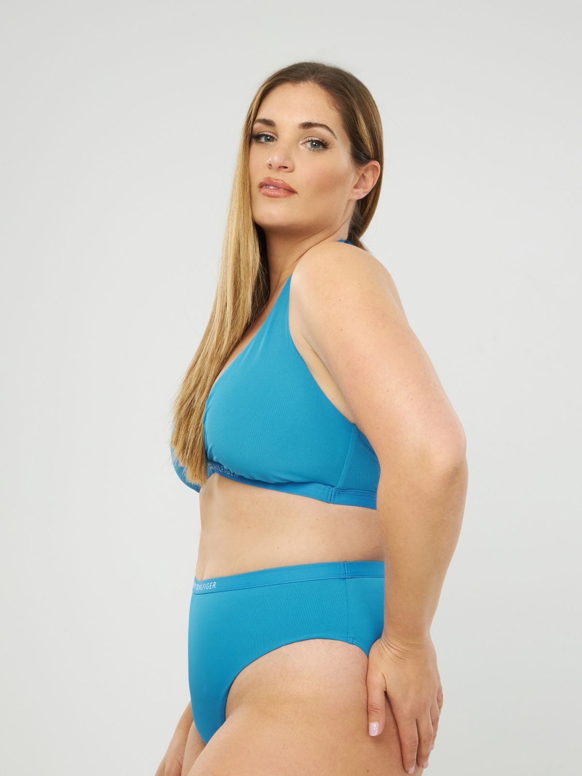 Halter Triangle Bikini Top - Shocking Blue