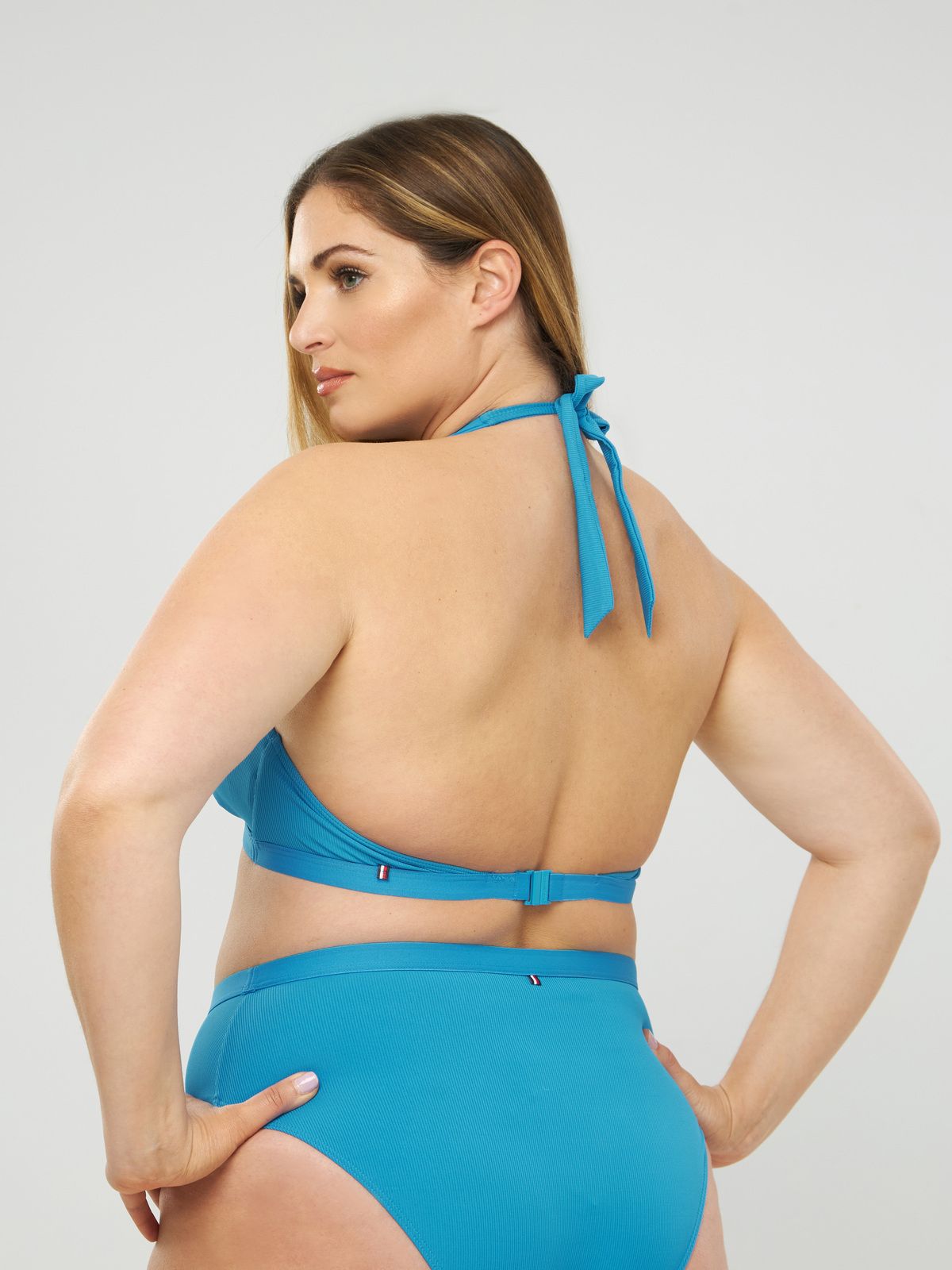 Halter Triangle Bikini Top - Shocking Blue