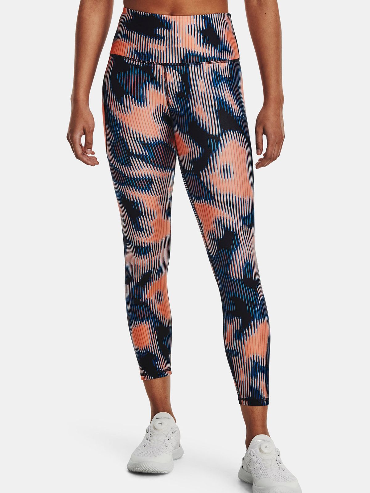 HeatGear No-Slip Waistband Printed Ankle Leggings
