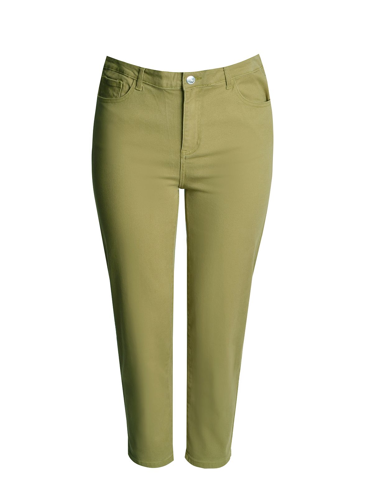 High-rise mom fit cotton jeans