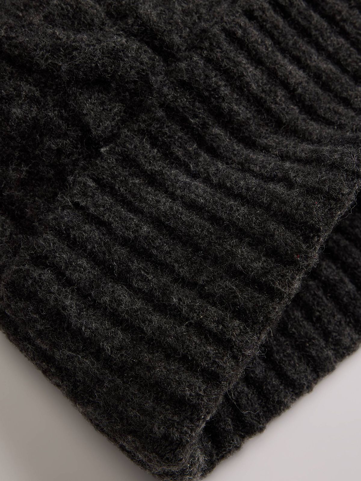 Holiday Cable-knit Backpatch Beanie