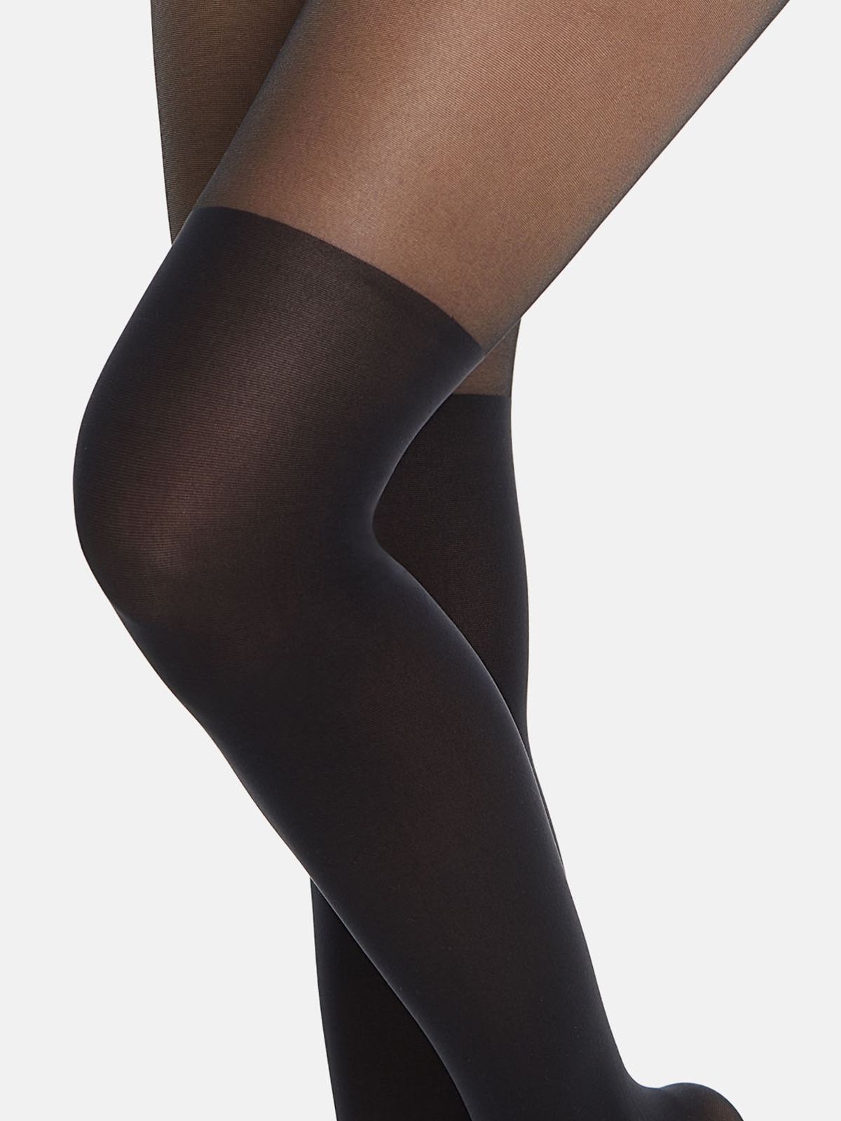 20/60 DENIER Illusion mock suspender tights