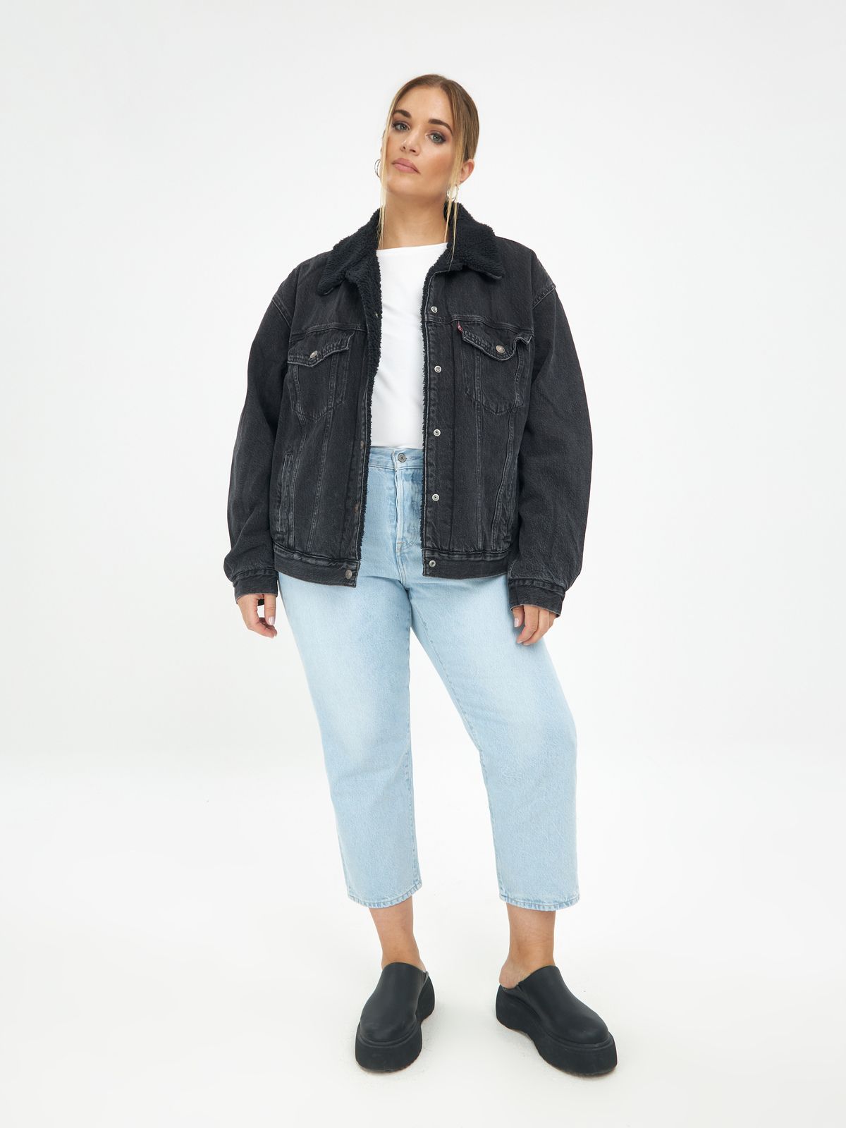90's sherpa trucker jacket