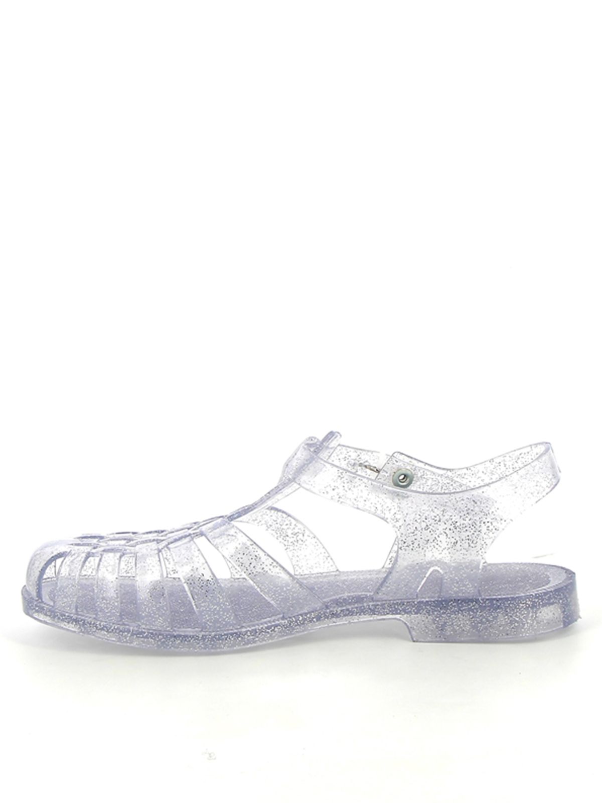 Jelly Sandals Sun in Argent Paillete