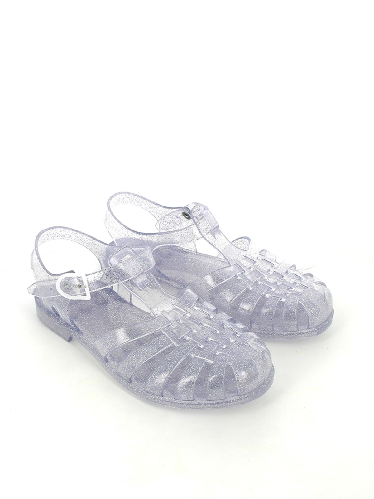 Jelly Sandals Sun in Argent Paillete