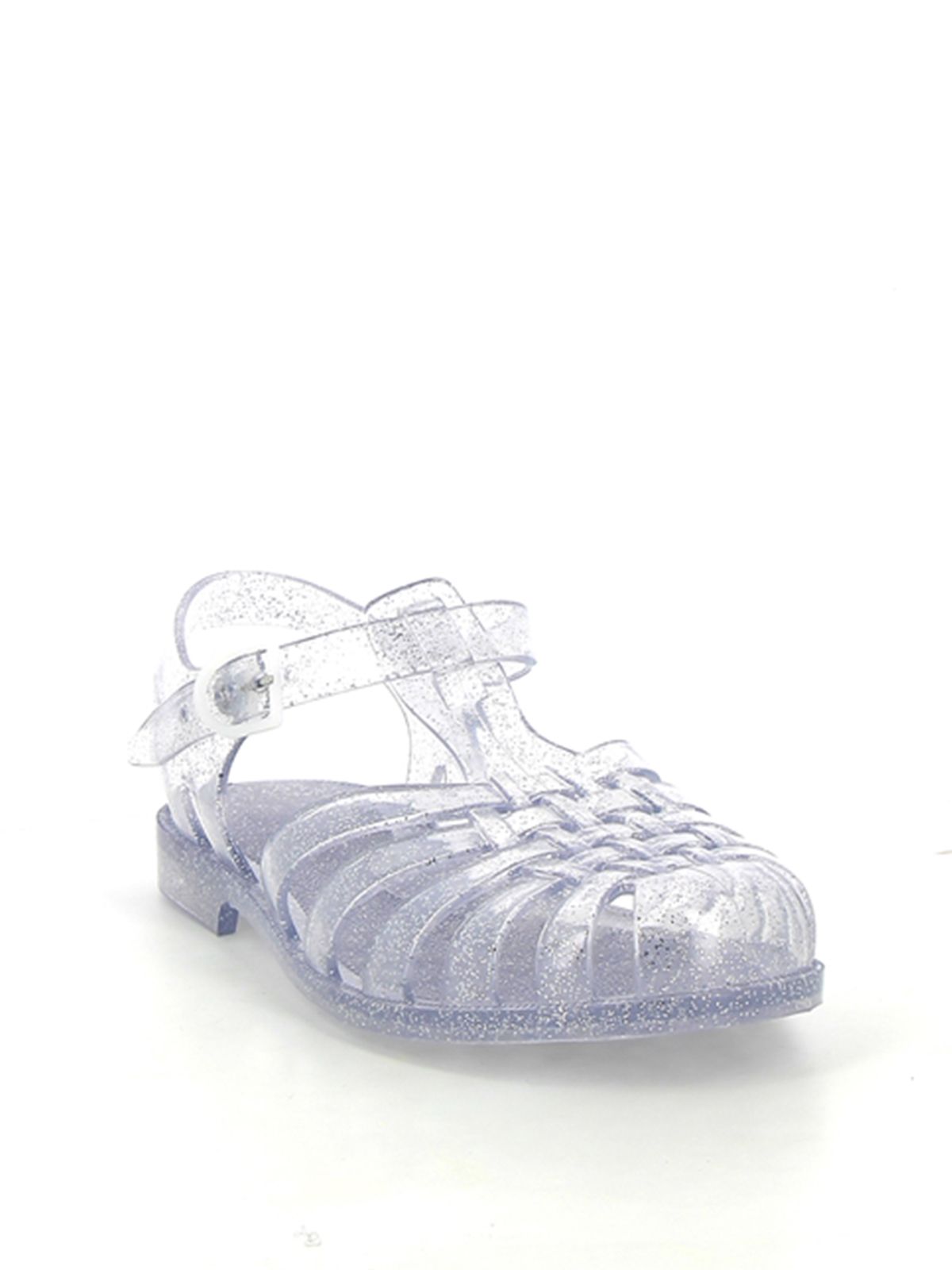Jelly Sandals Sun in Argent Paillete