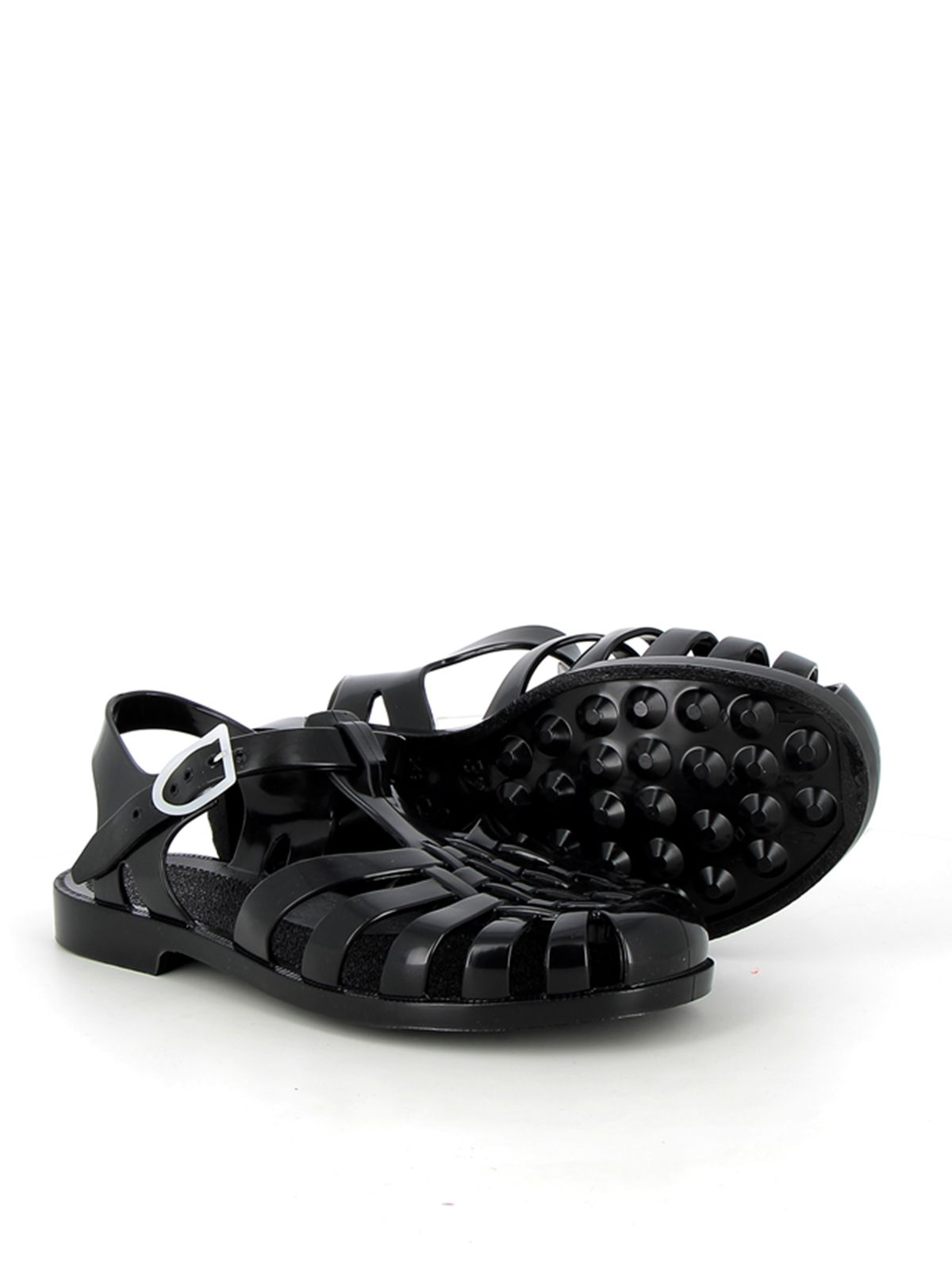 Jelly Sandals Sun in Noir