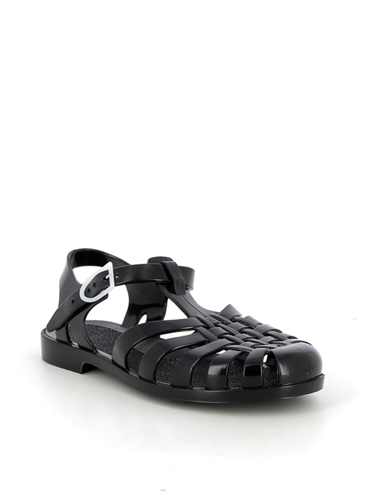 Jelly Sandals Sun in Noir