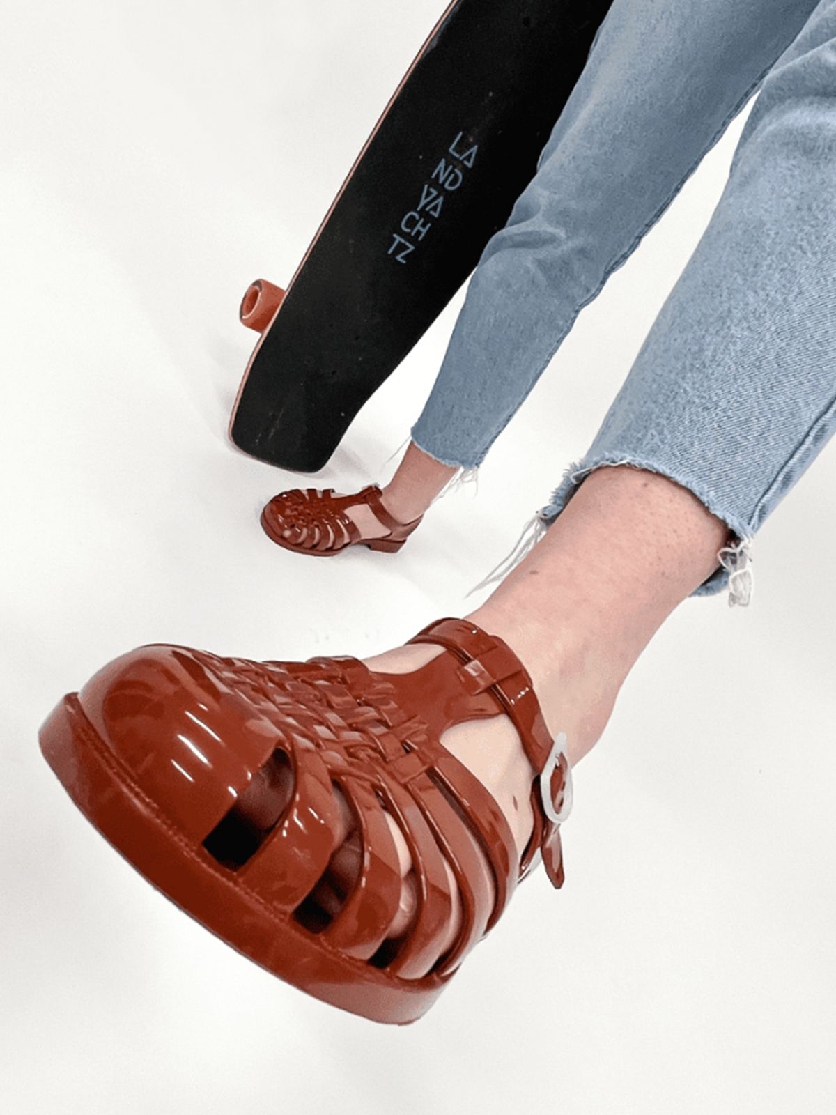 Jelly Sandals Sun in Terracotta