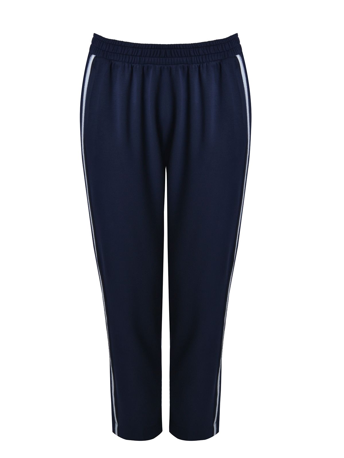 Joggers with side stripes and drawstring waist