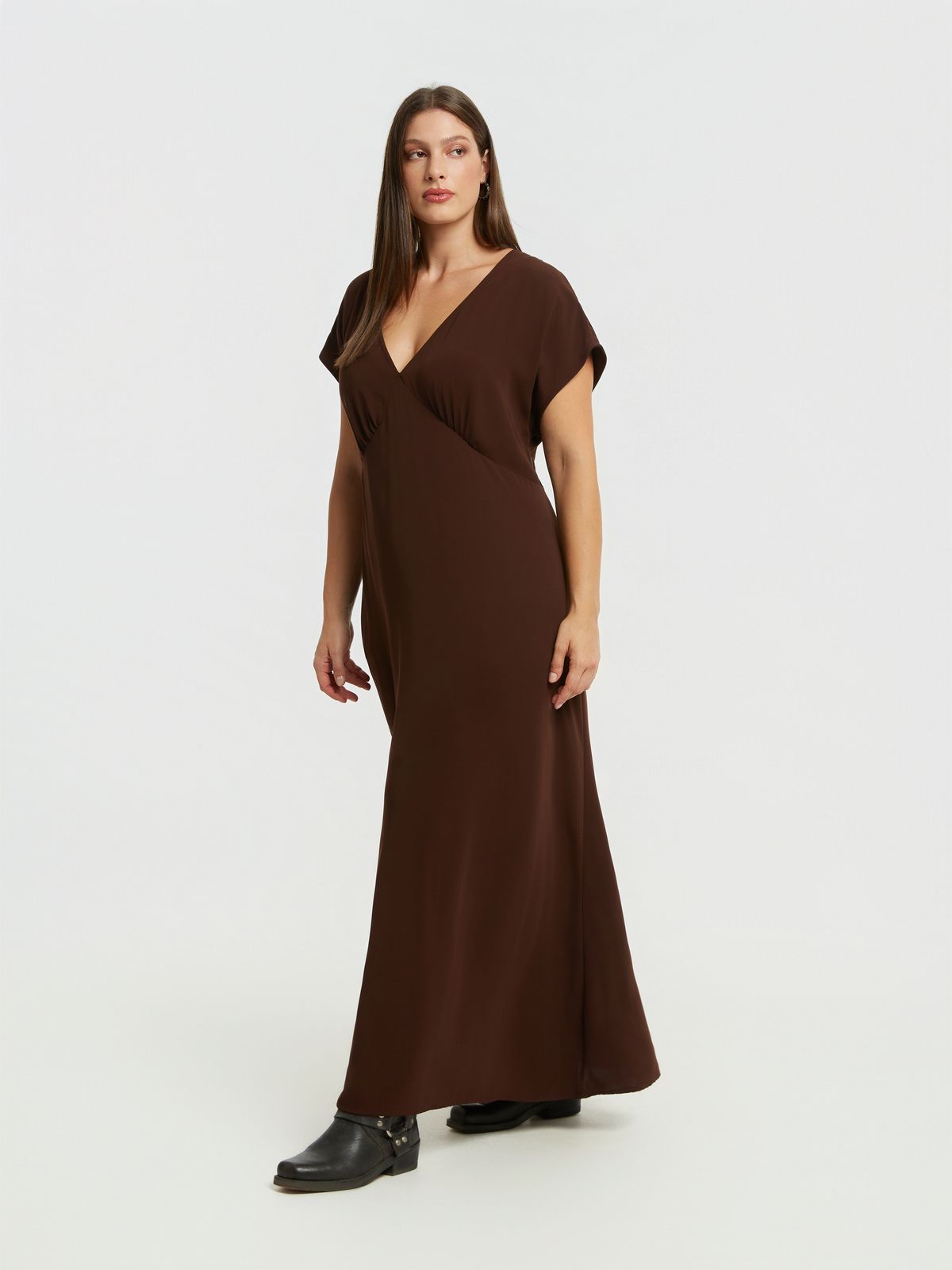 Maxi V-neck dress