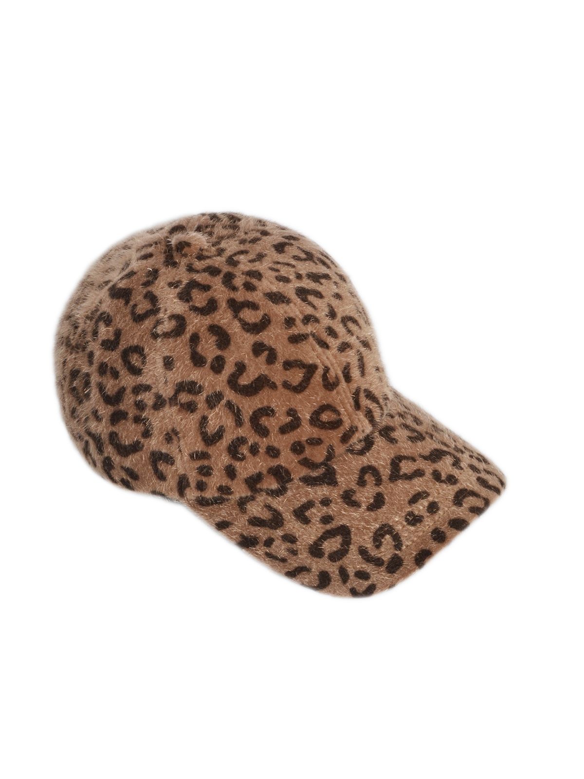 Soft teddy animal print jockey hat