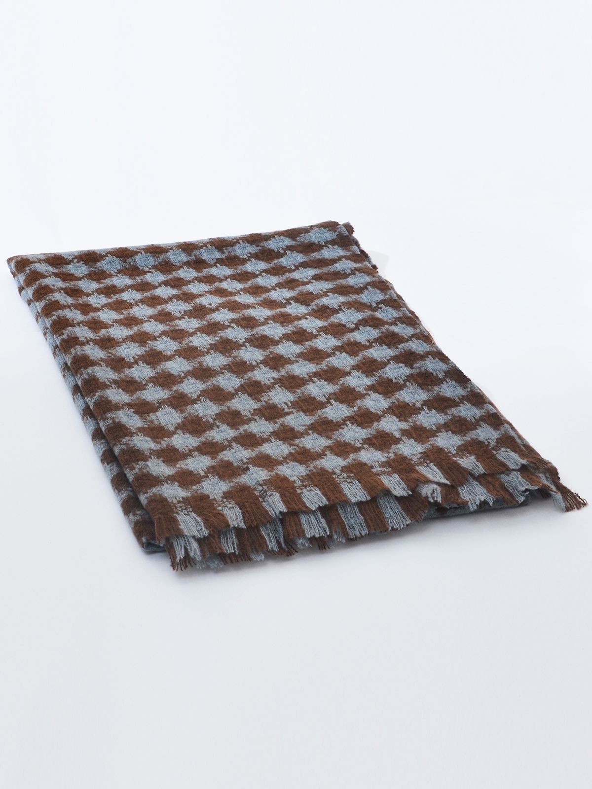 Check patterned scarf