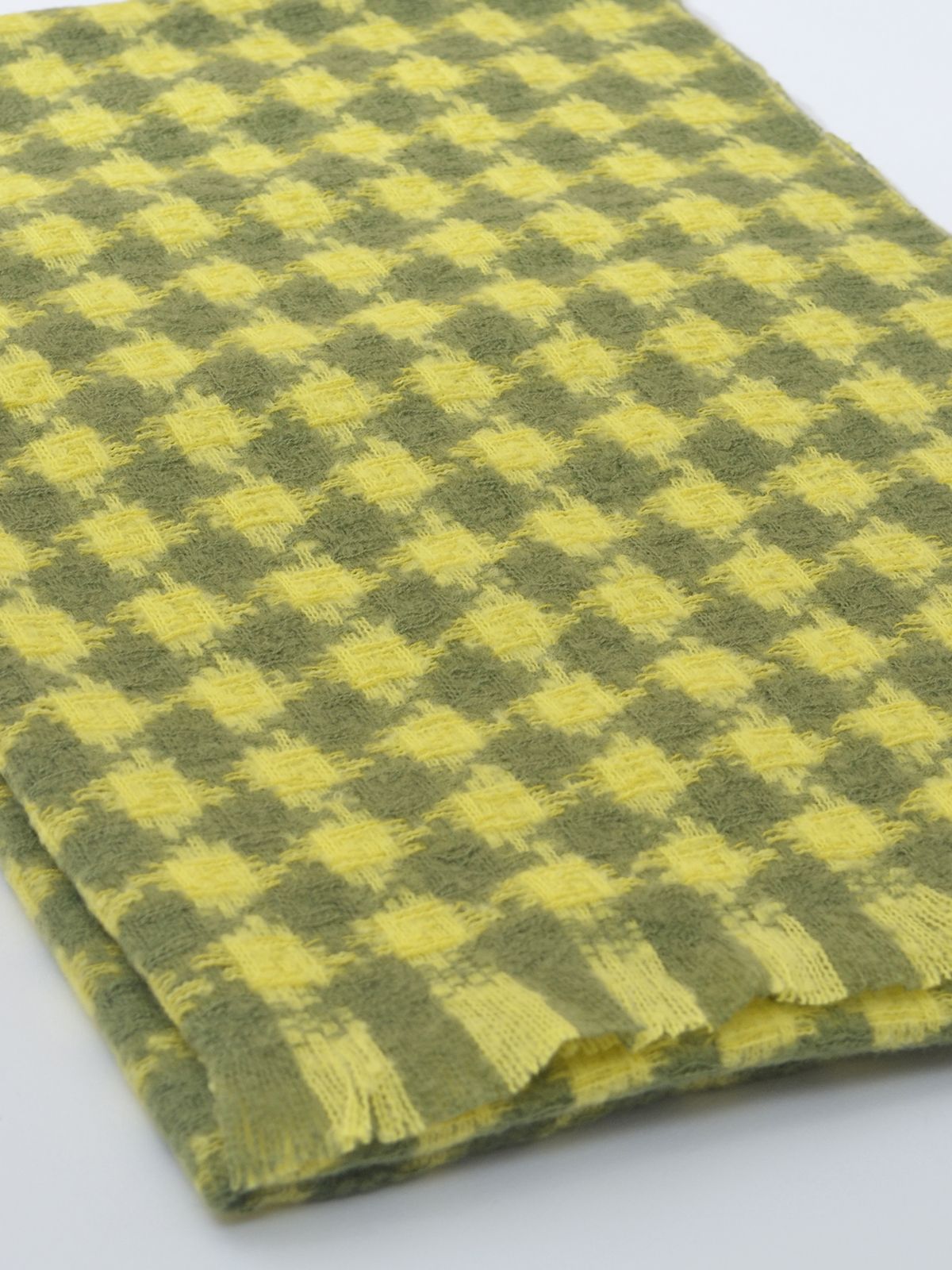 Check patterned scarf