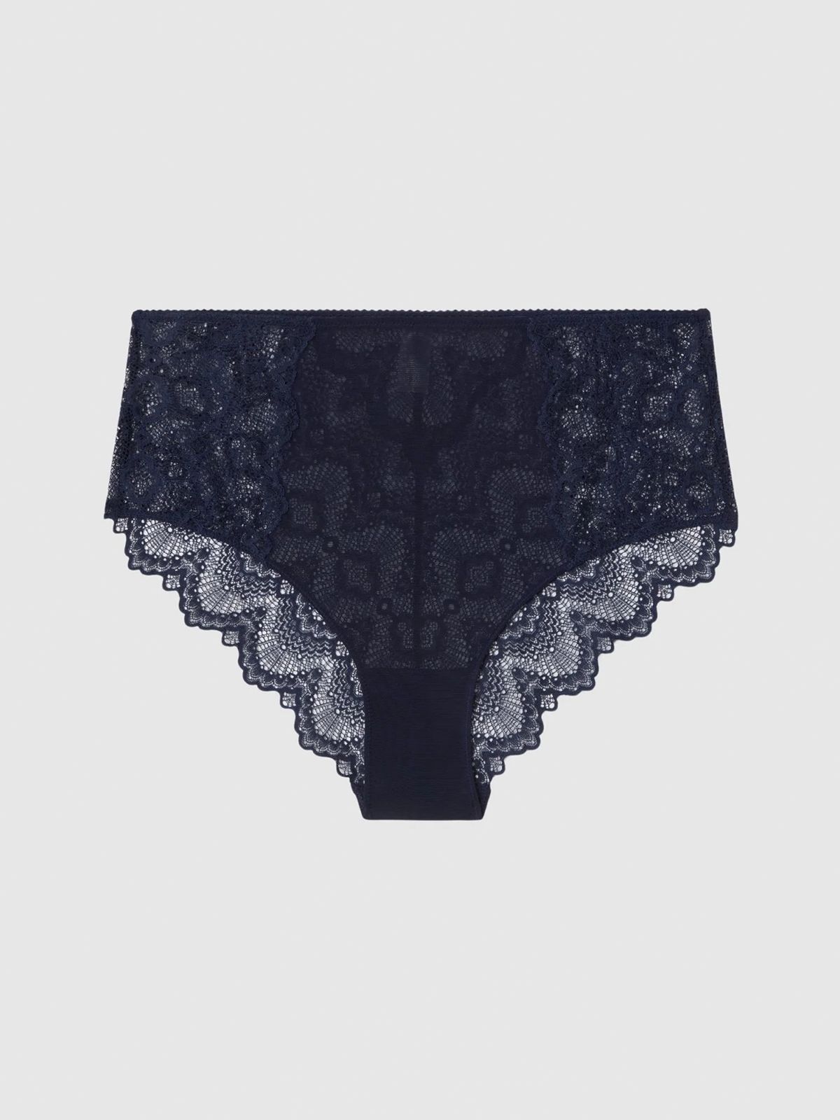 Lace Highwaist Briefs Navy