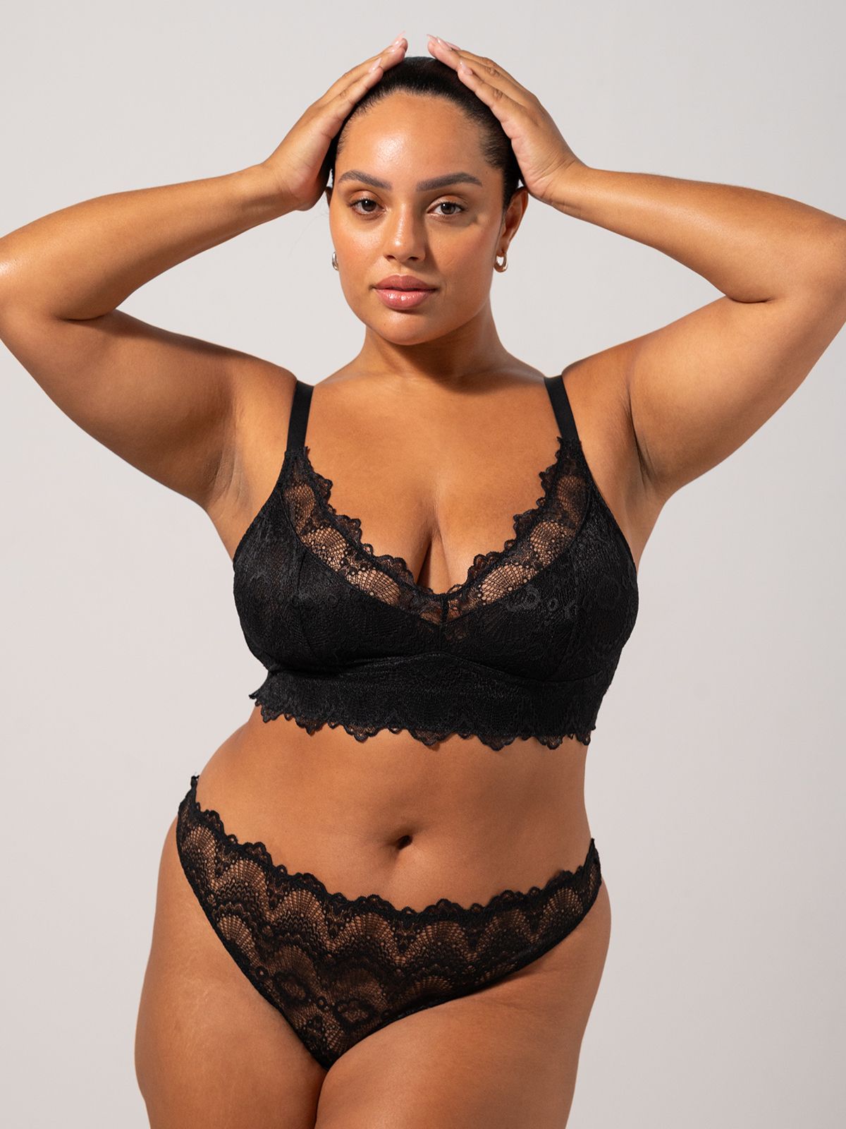 Lace Support+ Bralette Black