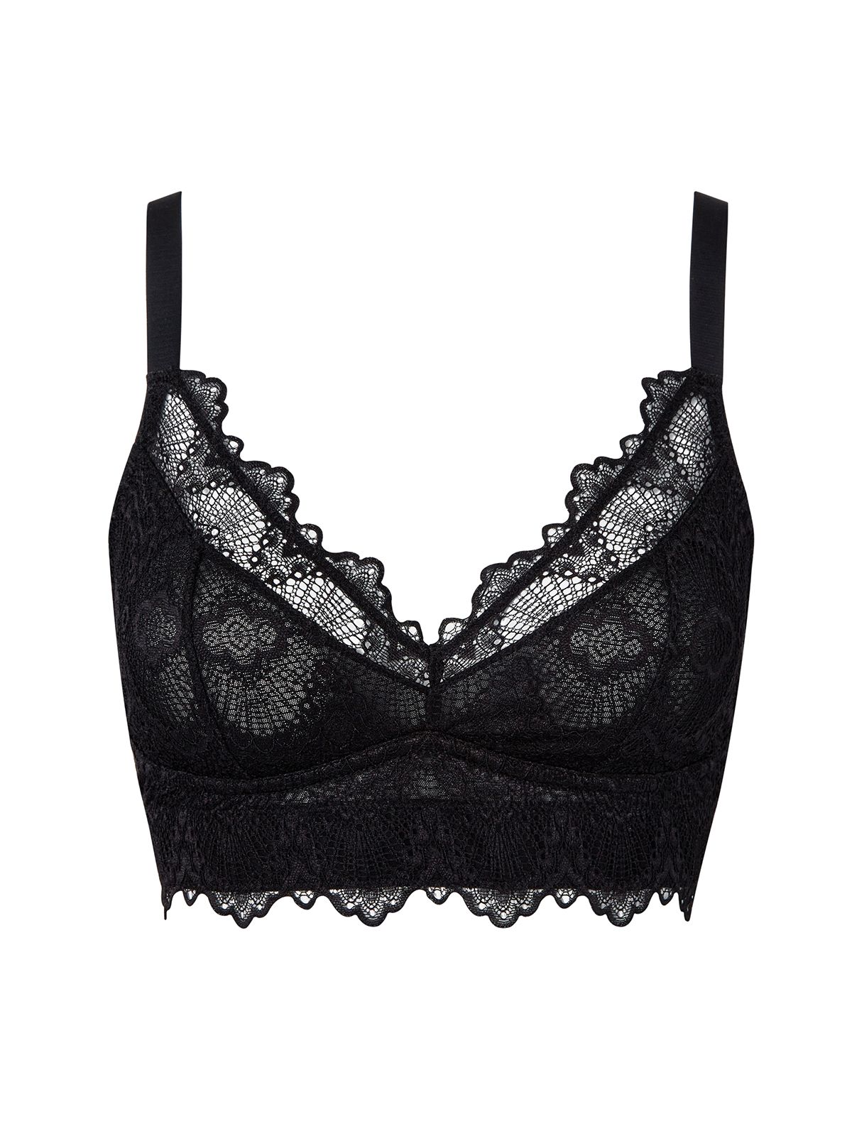 Lace Support+ Bralette Black