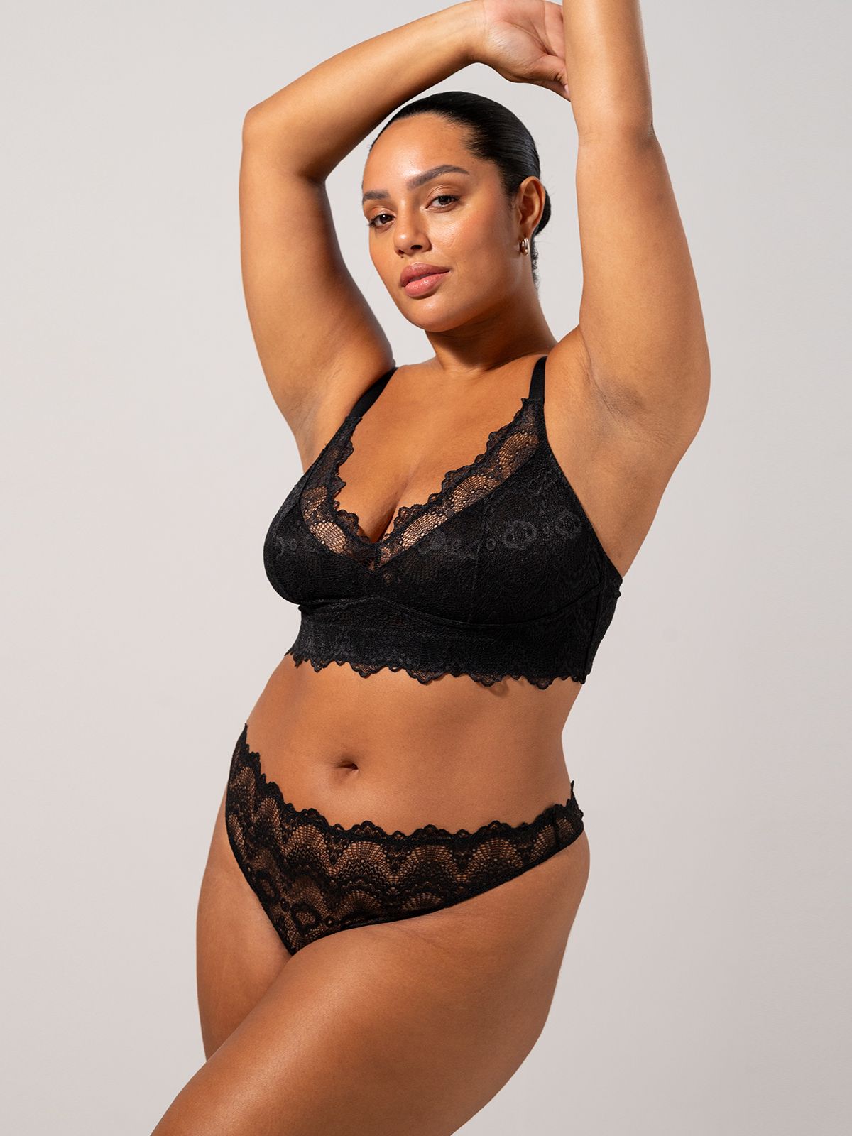 Lace Support+ Bralette Black